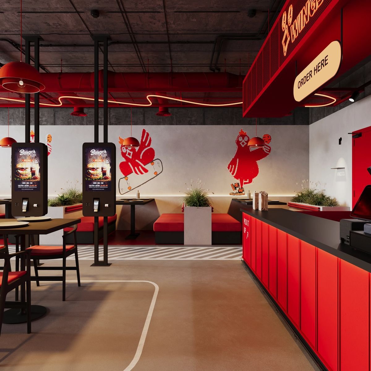 المطاعم السريعة